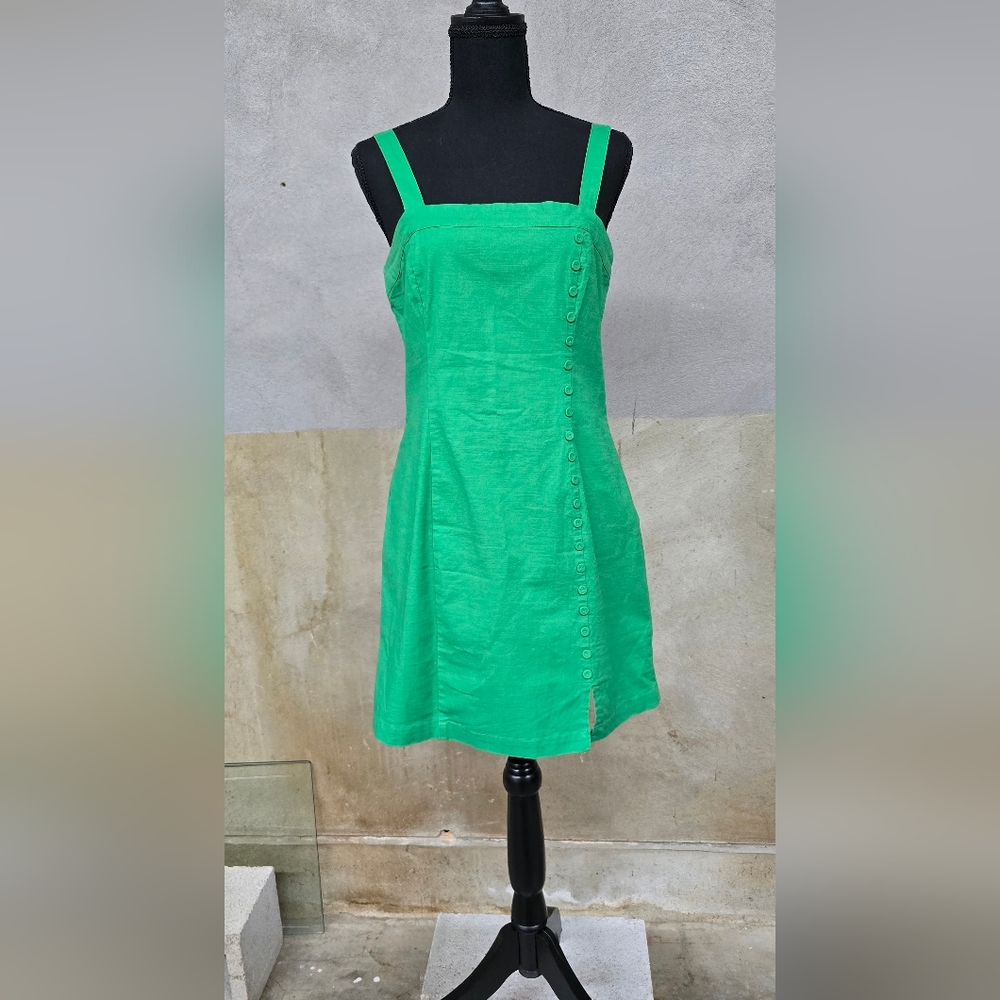 Forever 21 Green Strapless Sundress Mini
